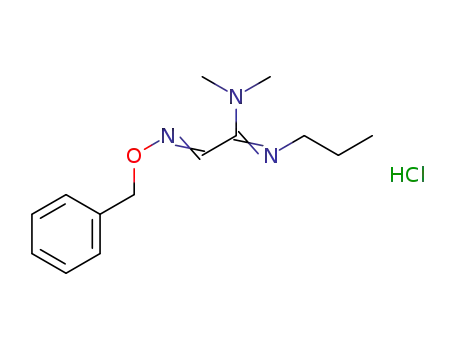 2-(benzyloxyimino)-N,N-dimethyl-N'-propylacetimidamide hydrochloride