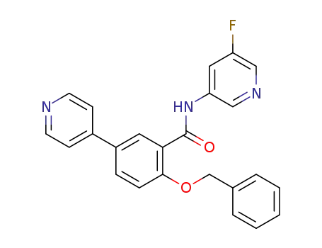 N-(5-fluoro-3-pyridinyl)-2-[(phenylmethyl)oxy]-5-(4-pyridinyl)benzamide