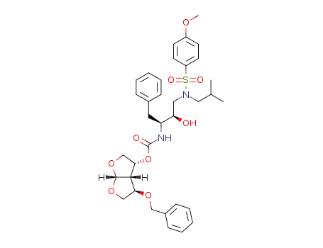 (3R,3aS,4R,6aR)-4-(benzyloxy)hexahydrofuro[2,3-b]furan-3-yl-(2S,3R)-3-hydroxy-4-(N-isobutyl-4-methoxyphenylsulfonamido)-1-phenylbutan-2-ylcarbamate