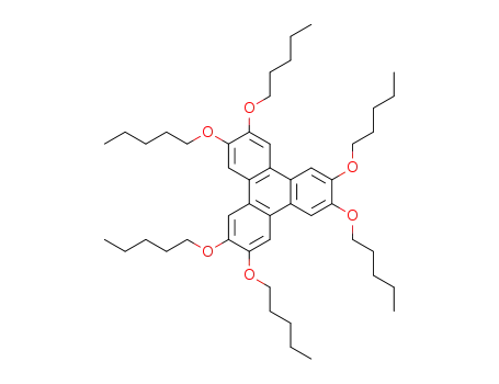 Molecular Structure of 69079-52-3 (2,3,6,7,10,11-HEXAKIS(PENTYLOXY)TRIPHENYLENE)