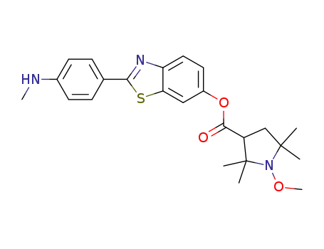 2-(4-(methylamino)phenyl)benzo[d]thiazol-6-yl 1-methoxy-2,2,5,5-tetramethylpyrrolidine-3-carboxylate