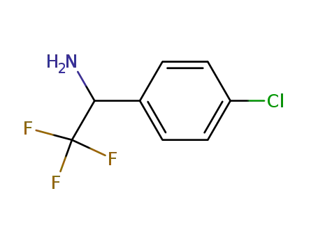 Molecular Structure of 766498-73-1 ((1S)-1-(4-CHLOROPHENYL)-2,2,2-TRIFLUOROETHYLAMINE)
