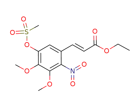 5-((E)-2-(ethoxycarbonyl)vinyl)-2,3-dimethoxy-4-nitrophenyl methanesulfonate
