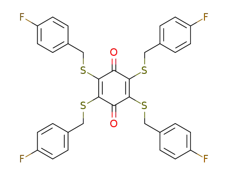 2,3,5,6-tetrakis(4-fluorobenzylthio)cyclohexa-2,5-diene-1,4-dione