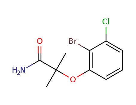2-(2-bromo-3-chlorophenoxy)-2-methylpropanamide