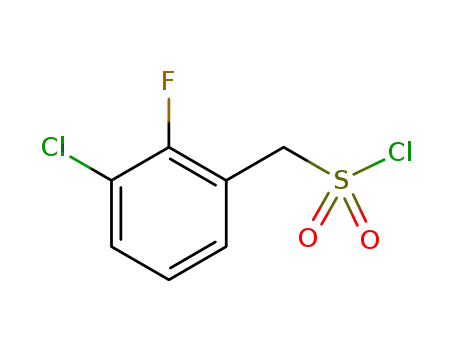Molecular Structure of 1314905-61-7 ((3-chloro-2-fluorophenyl)methanesulfonyl chloride)