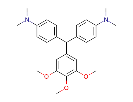 Molecular Structure of 84219-23-8 (Benzenamine,
4,4'-[(3,4,5-trimethoxyphenyl)methylene]bis[N,N-dimethyl-)