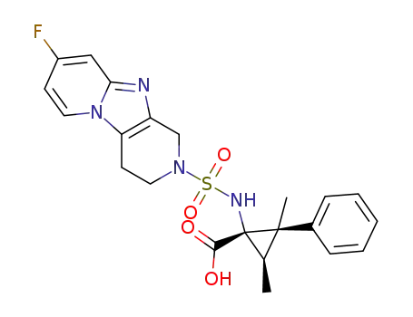 (1S,2R,3R)-2.3-dimethyl-1-(8-fluoro-1,2,3,4-tetrahydropyrido[3',4':4,5]imidazo[1,2-a]pyridine-2-sulfonylamino)-2-phenylcyclopropane-1-carboxylic acid