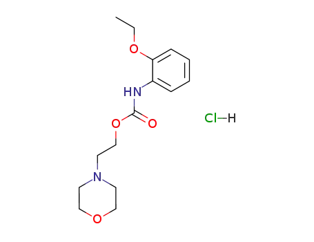 Molecular Structure of 112922-86-8 (2-morpholin-4-ylethyl (2-ethoxyphenyl)carbamate hydrochloride)