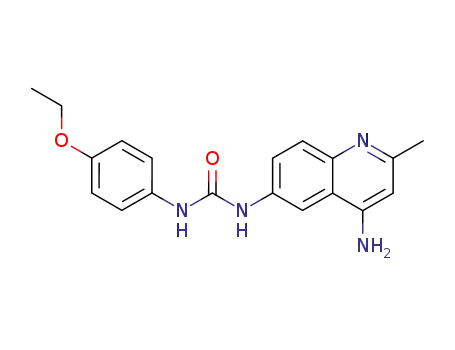 <i>N</i>-(4-ethoxy-phenyl)-<i>N</i>'-(4-amino-2-methyl-[6]quinolyl)-urea