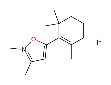 2,3-dimethyl-5-(2,6,6-trimethyl-cyclohex-1-enyl)-isoxazolium; iodide