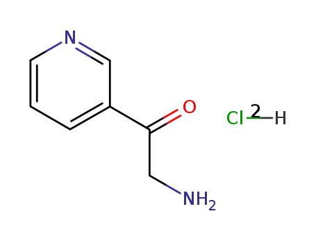 Molecular Structure of 51746-82-8 (3-(2'-AMINOACETYL)PYRIDINE DIHYDROCHLORIDE)