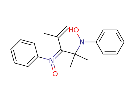 Molecular Structure of 16723-43-6 (anti-α-Isopropenyl-α-<1-methyl-1-(N-phenyl-hydroxylamino)-aethyl>-N-phenylnitron)