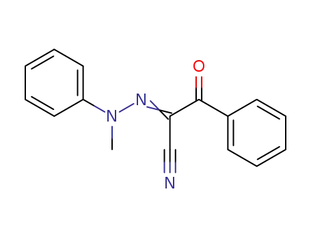 Molecular Structure of 54670-89-2 (Benzenepropanenitrile, a-(methylphenylhydrazono)-b-oxo-)