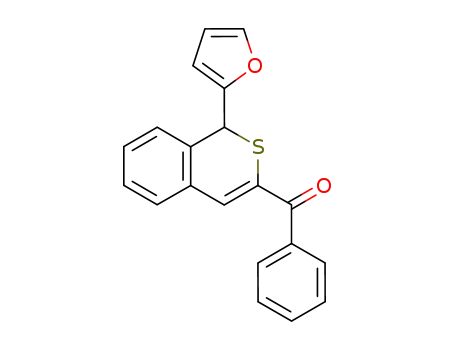 Molecular Structure of 138713-30-1 (Methanone, [1-(2-furanyl)-1H-2-benzothiopyran-3-yl]phenyl-)