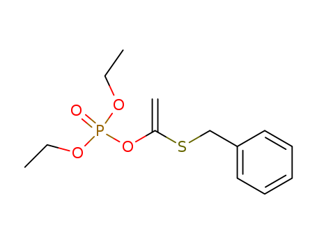 diethyl 1-(phenylmethylsulfanyl)ethenyl phosphate