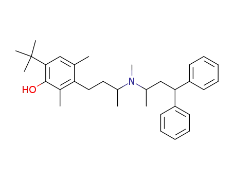 6-tert-Butyl-2,4-dimethyl-3-{3-[methyl-(1-methyl-3,3-diphenyl-propyl)-amino]-butyl}-phenol