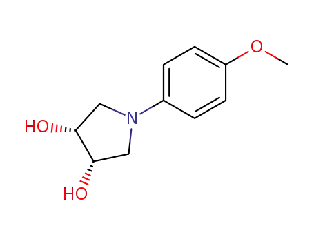1-(4-methoxy-phenyl)-pyrrolidine-3<i>r</i>,4<i>c</i>-diol