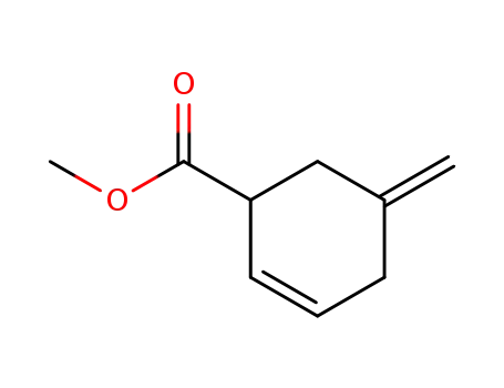 Molecular Structure of 71436-03-8 (2-Cyclohexene-1-carboxylicacid,5-methylene-,methylester(9CI))