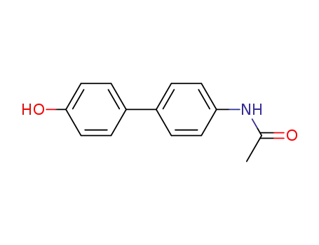 Molecular Structure of 13171-43-2 (N-(4'-Hydroxy(1,1'-biphenyl)-4-yl)acetamide)