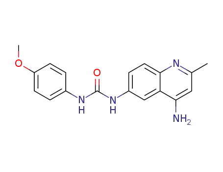 Urea, N-(4-amino-2-methyl-6-quinolinyl)-N'-(4-methoxyphenyl)-