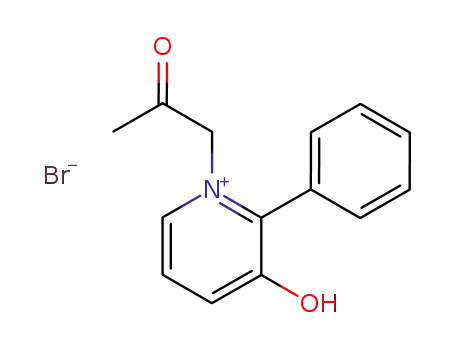 Molecular Structure of 108881-06-7 (1-acetonyl-3-hydroxy-2-phenyl-pyridinium; bromide)