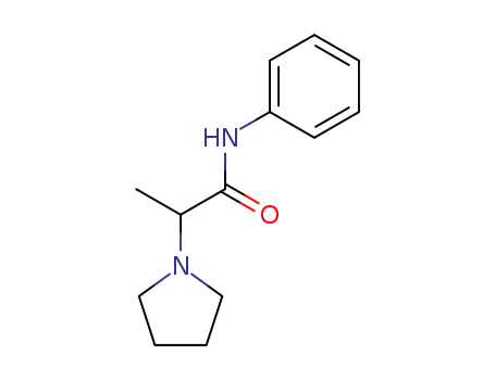 Molecular Structure of 81931-33-1 (N-phenyl-2-pyrrolidinyl-propionamide)