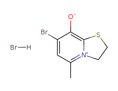 Thiazolo[3,2-a]pyridinium, 7-bromo-2,3-dihydro-8-hydroxy-5-methyl-,
bromide