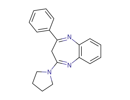 3H-1,5-Benzodiazepine, 2-phenyl-4-(1-pyrrolidinyl)-