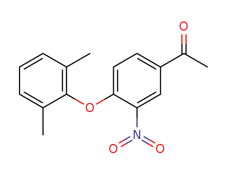 Molecular Structure of 94299-18-0 (3-Nitro-4-<2,6-dimethyl-phenoxy>-acetophenon)
