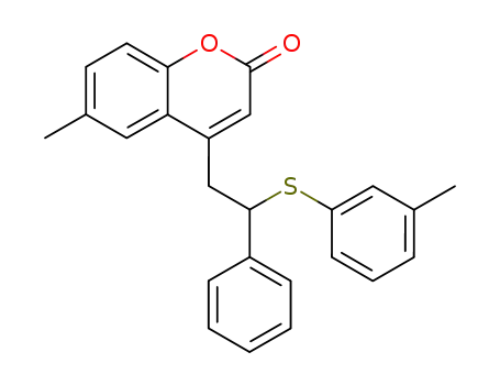 6-methyl-4-(β-<i>m</i>-tolylmercapto-phenethyl)-coumarin