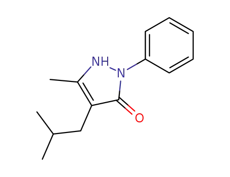 Molecular Structure of 858267-19-3 (4-isobutyl-5-methyl-2-phenyl-1,2-dihydro-pyrazol-3-one)