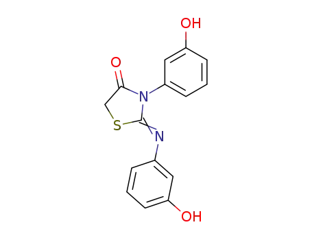 3-(3-hydroxy-phenyl)-2-(3-hydroxy-phenylimino)-thiazolidin-4-one