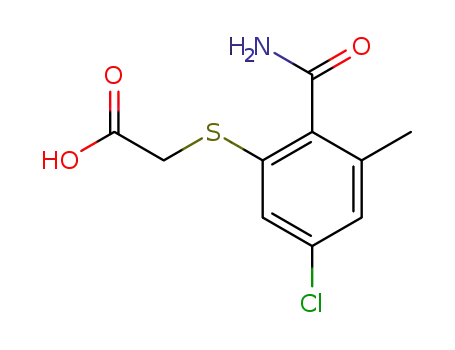 Acetic acid, ((2-(aminocarbonyl)-5-chloro-3-methylphenyl)thio)-