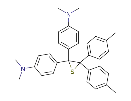 2,2-bis-(4-dimethylamino-phenyl)-3,3-di-<i>p</i>-tolyl-thiirane