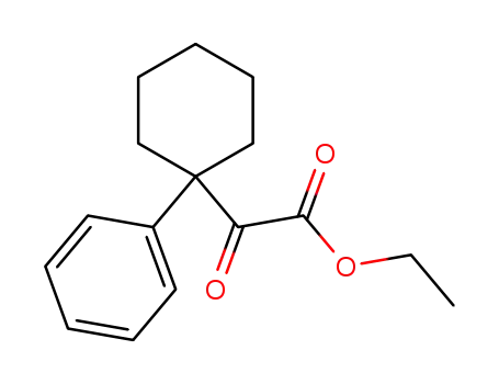 Molecular Structure of 25565-11-1 (Oxo-(1-phenyl-cyclohexyl)-acetic acid ethyl ester)