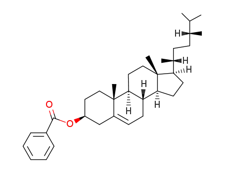 Molecular Structure of 1900-54-5 (3β-benzoyloxy-24β<sub>F</sub><i>H</i>-ergost-5-ene)
