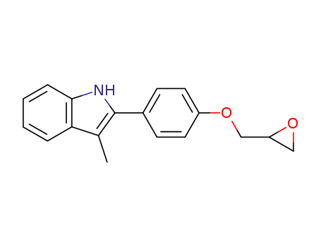 1H-Indole, 3-methyl-2-[4-(oxiranylmethoxy)phenyl]-