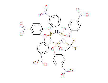 2,2,4,4,6-Pentakis-(4-nitro-phenoxy)-6-(2,2,2-trifluoro-ethoxy)-2λ<sup>5</sup>,4λ<sup>5</sup>,6λ<sup>5</sup>-[1,3,5,2,4,6]triazatriphosphinine