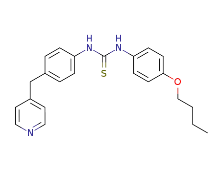 <i>N</i>-(4-butoxy-phenyl)-<i>N</i>'-(4-[4]pyridylmethyl-phenyl)-thiourea