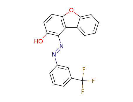 1-(3-trifluoromethyl-phenylazo)-dibenzofuran-2-ol