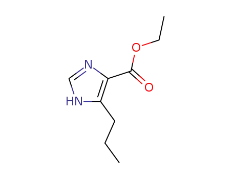 Molecular Structure of 97749-91-2 (1H-Imidazole-4-carboxylic acid, 5-propyl-, ethyl ester)