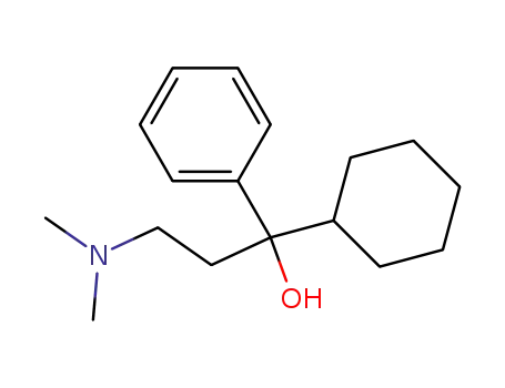 Molecular Structure of 24252-48-0 (1-cyclohexyl-3-(dimethylamino)-1-phenylpropan-1-ol)