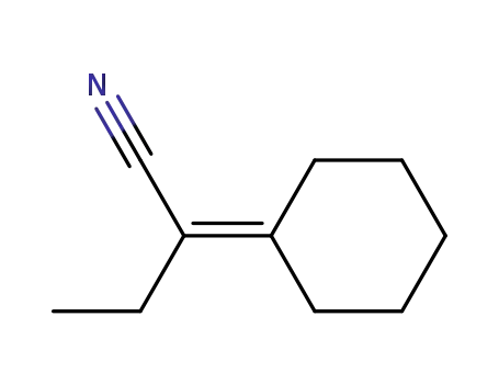 Molecular Structure of 53153-77-8 (2-cyclohexylidenebutanenitrile)