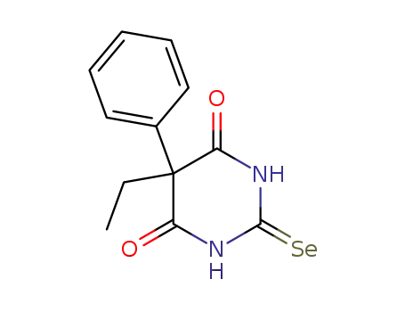 Molecular Structure of 108651-25-8 (5-ethyl-5-phenyl-2-seleno-barbituric acid)