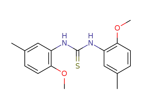 Molecular Structure of 63980-68-7 (1-(2-methoxy-4-methylphenyl)-3-(2-methoxy-5-methylphenyl)thiourea)