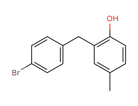 Molecular Structure of 6279-12-5 (2-(4-bromobenzyl)-4-methylphenol)