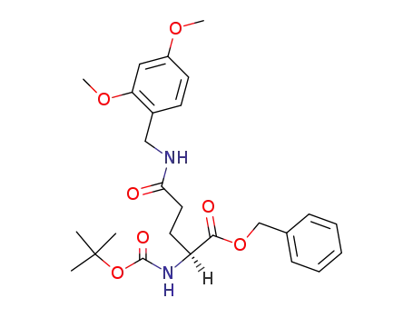 Molecular Structure of 31874-50-7 (Boc-Gln(Dmb)-OBzl)