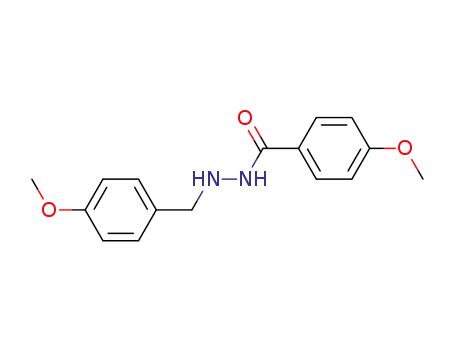 Molecular Structure of 23359-99-1 (4-Methoxy-benzoic acid N'-(4-methoxy-benzyl)-hydrazide)