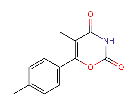 Molecular Structure of 55407-97-1 (5-methyl-6-<i>p</i>-tolyl-[1,3]oxazine-2,4-dione)